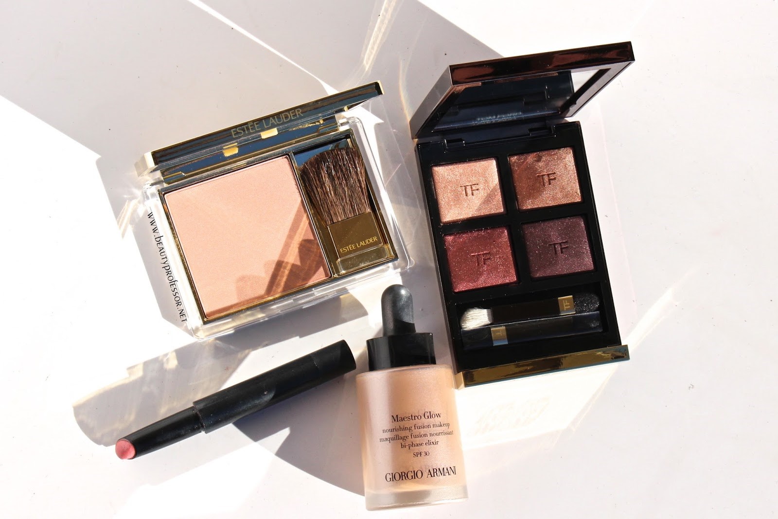 Weekend Wonderment: Tom Ford Honeymoon (and Some Potential Dupes) + Swatches  of ALL Shades of the Armani Maestro Glow - Beauty Professor