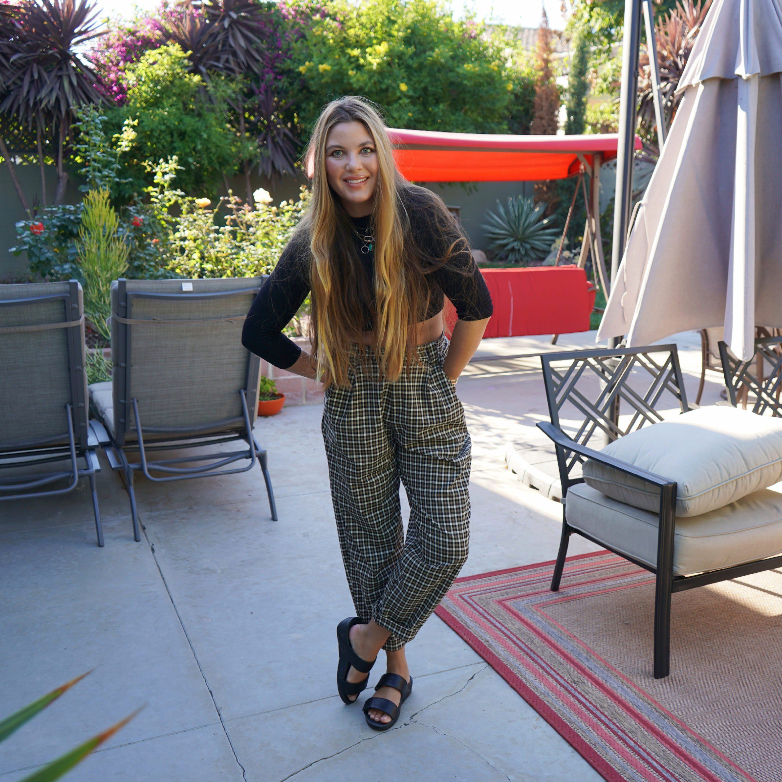 Plaid Trousers for fall outfit