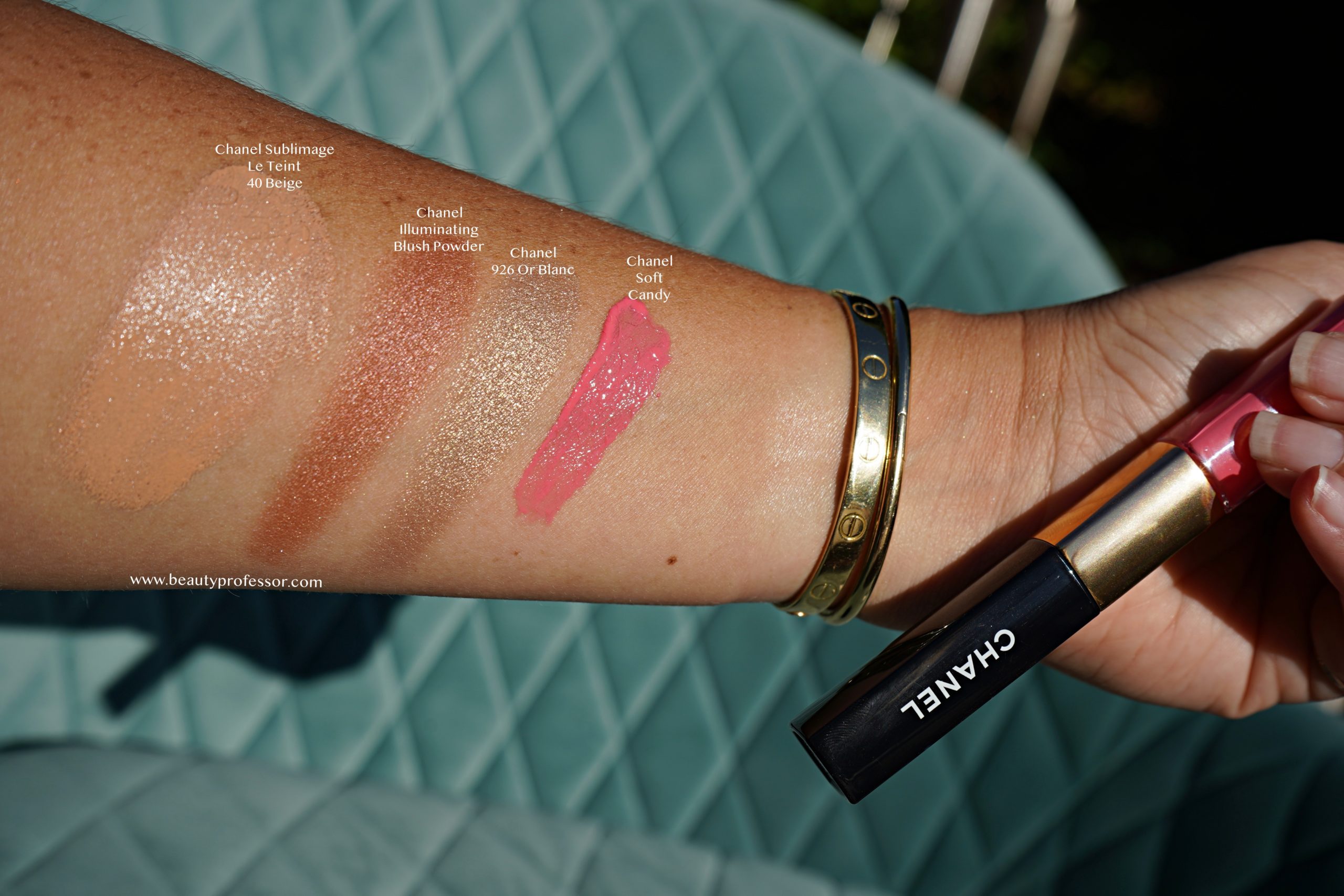 Swatches of my Chanel selections