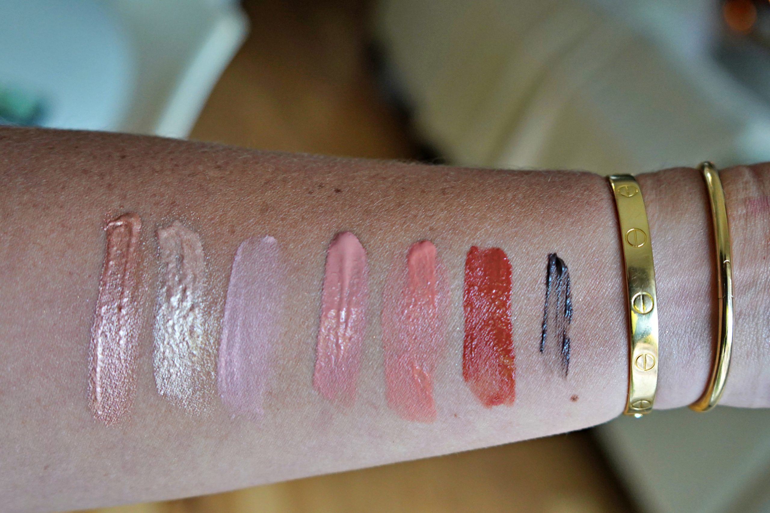 Swatches from Grande Cosmetics