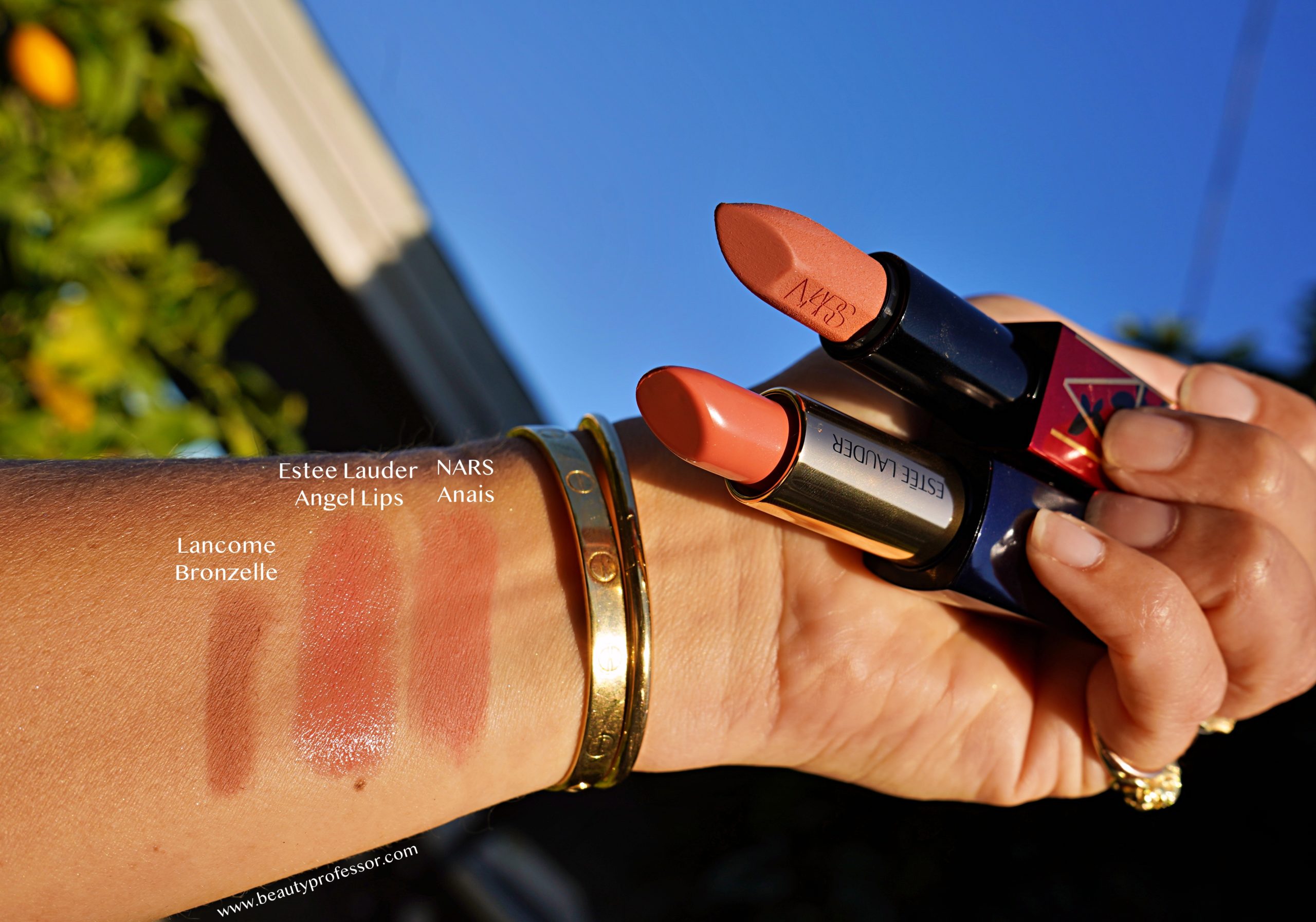 Lip color swatches in direct sunlight | Ath-Luxury for 2021