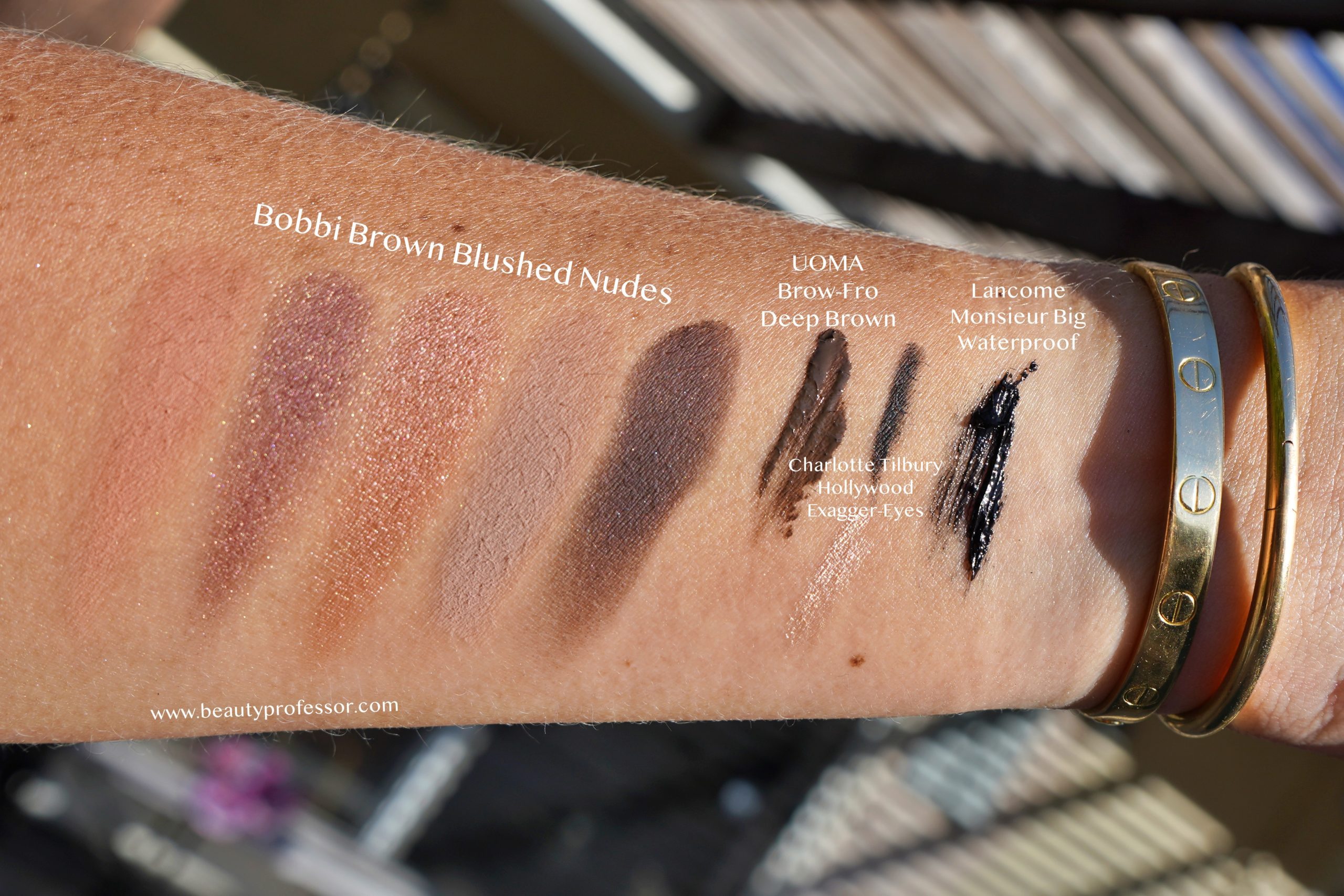 Bobbi Brown Real Nudes swatches | Spring Beauty Routine