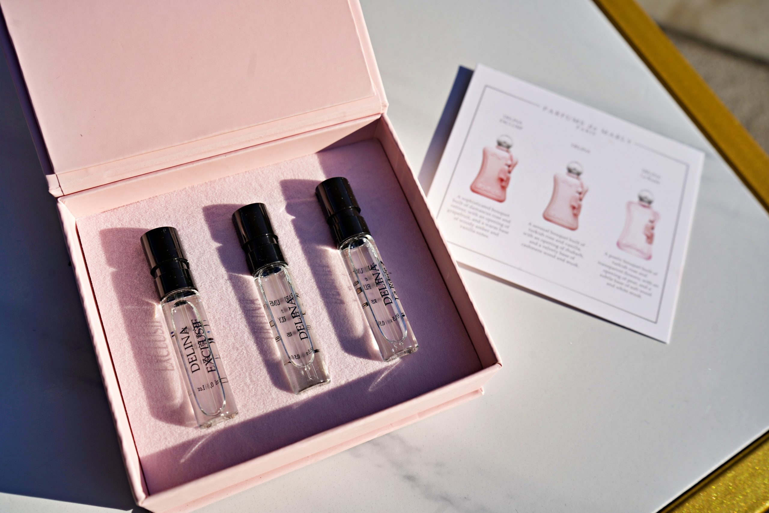 Parfums de Marly vial box for BP readers | Valentines Day Beauty Gift Guide