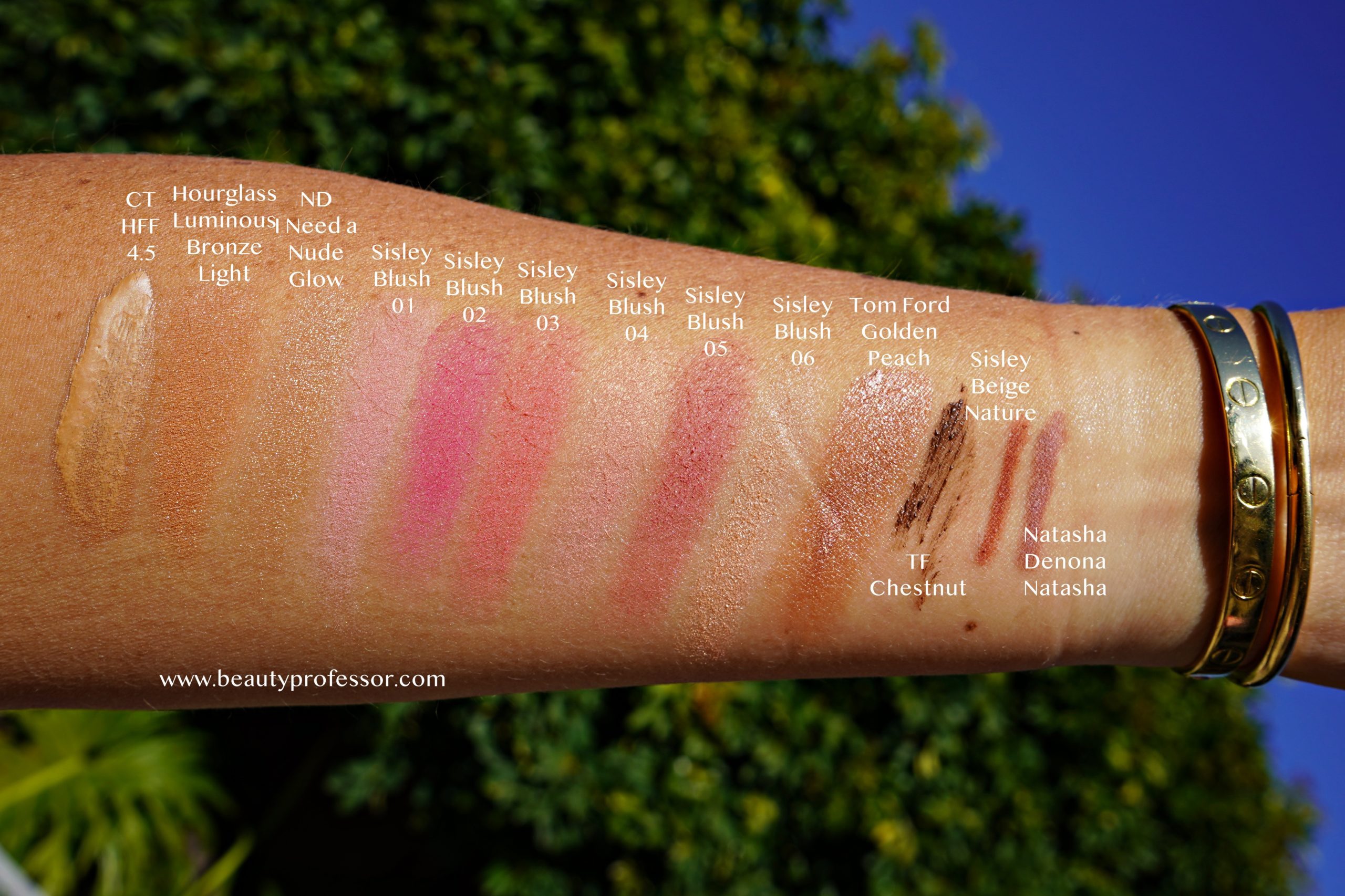 makeup swatches on arm | Beautylish Gift Card Event