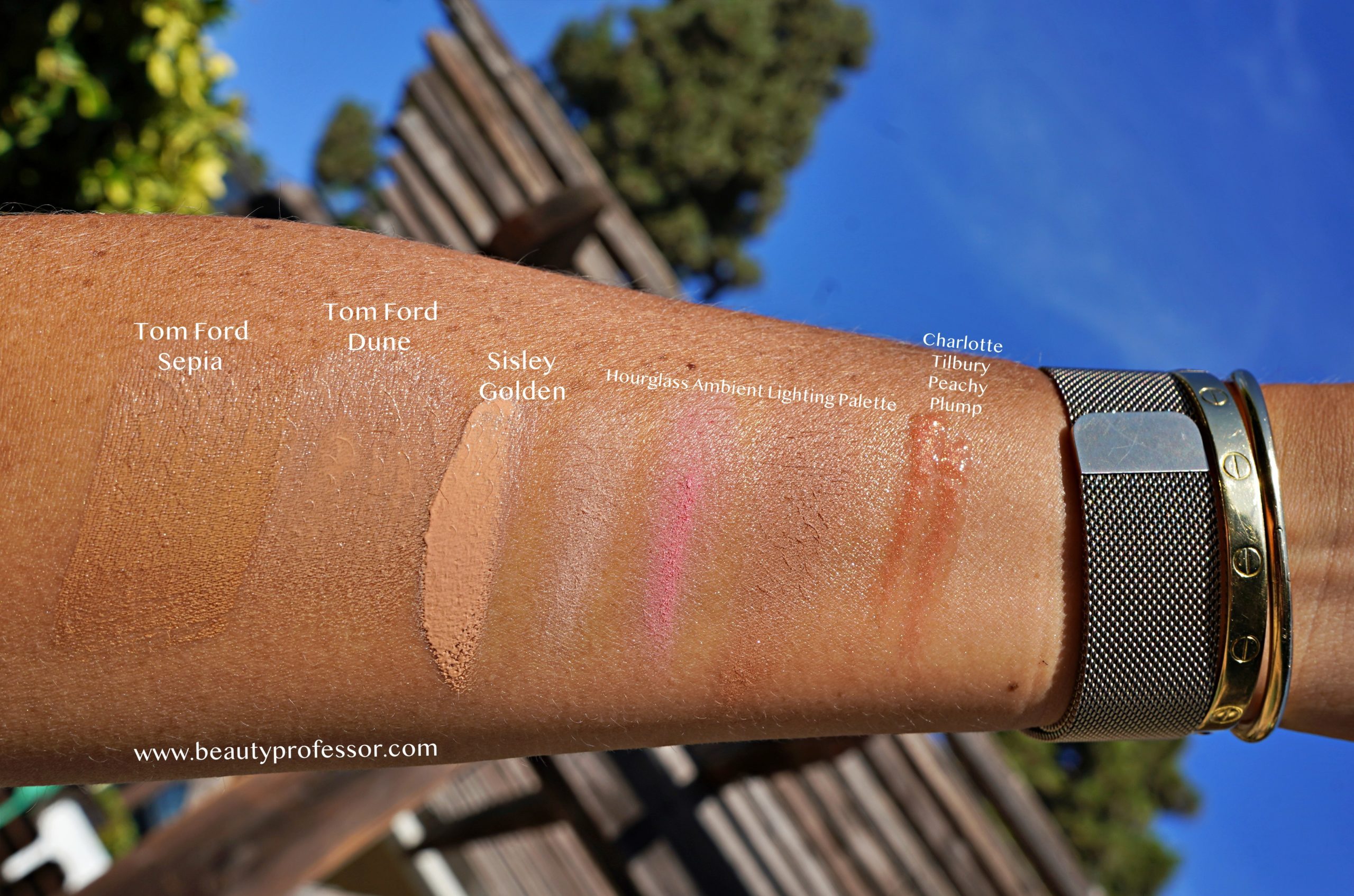 makeup swatches on the arm from Nordstrom Anniversary Sale General Access