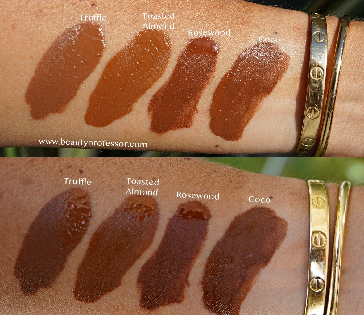 LAWLESS Conseal the Deal Long-Wear Full-Coverage Foundation Medium/Tan-to-Deep Shades swatches