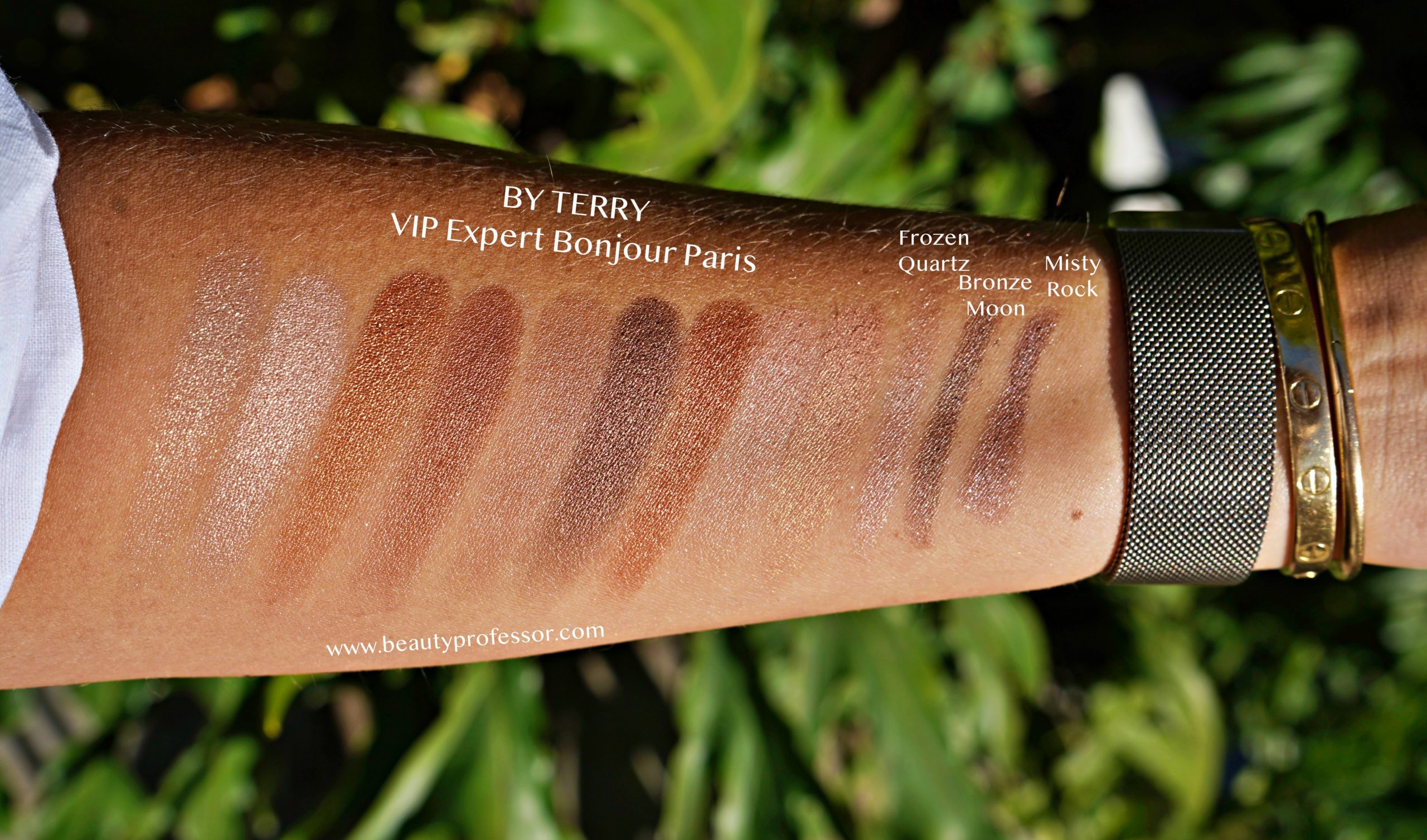 BY TERRY VIP Expert Bonjour Paris Palette swatches from the Beautylish gift card event