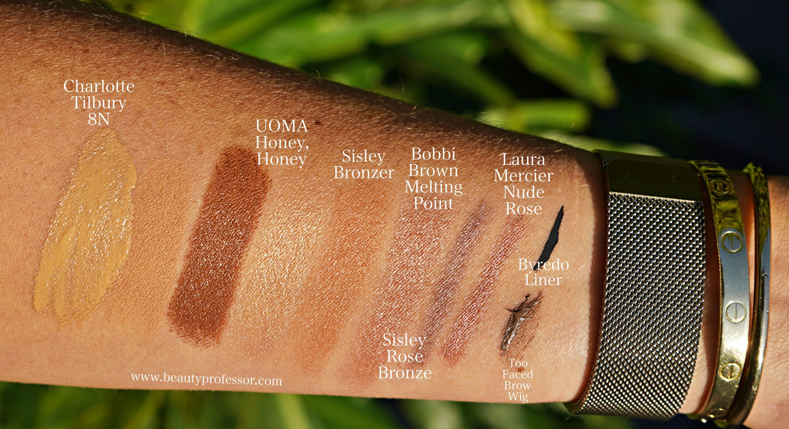 face and eyeshadow swatches 