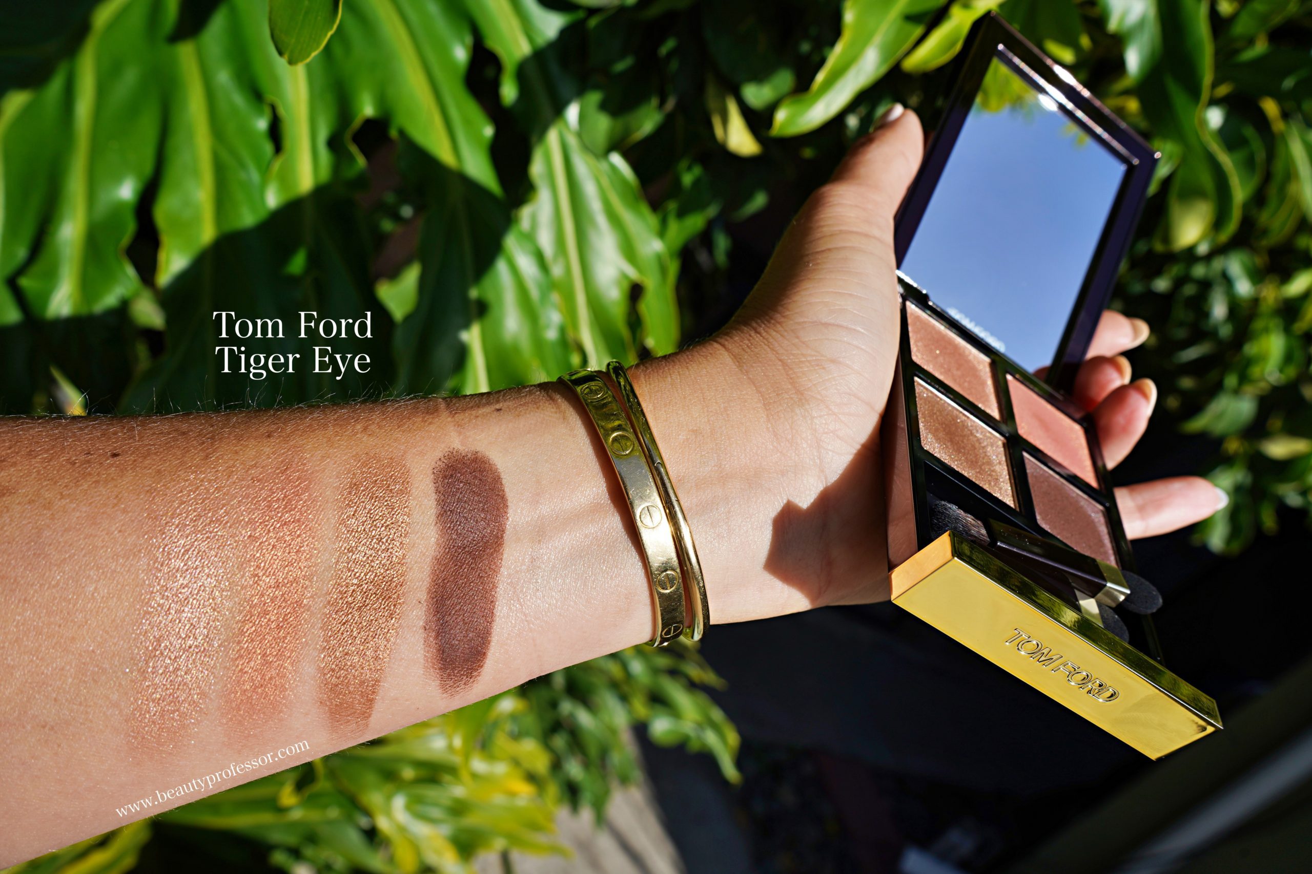 Tom Ford Eye Color Quad Creme Tiger Eye swatches from Beautylish Gift Card Event