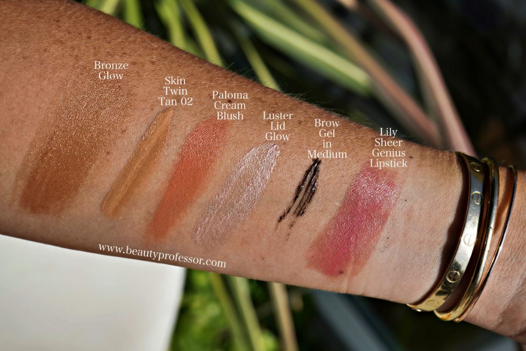beauty counter makeup swatches for full face makeup