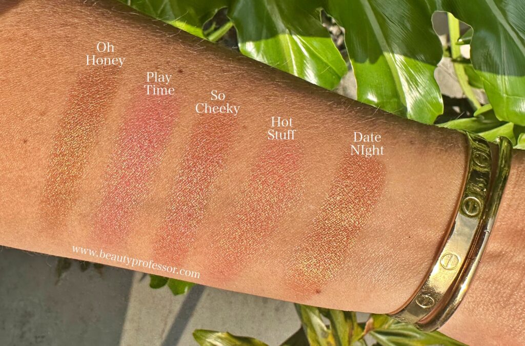 Iconic London Kissed by the Sun Blush swatches