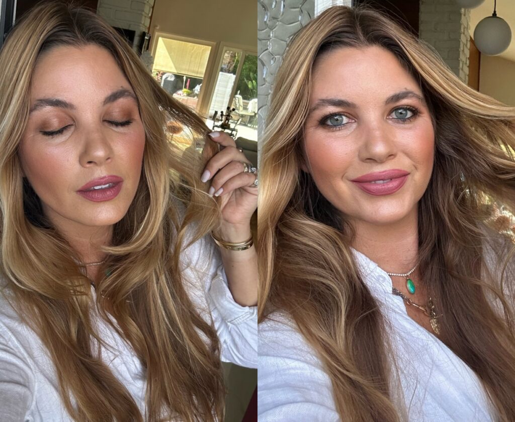 Rachel Anise Wegter Beauty Professor blogger showing her makeup with Ready in 7 kit