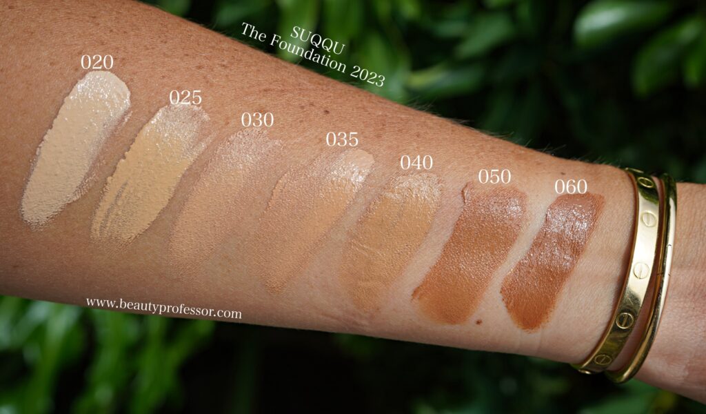 2023 New SUQQU The Foundation swatches
