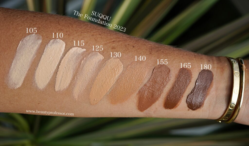 SUQQU The Foundation 2023 Swatches