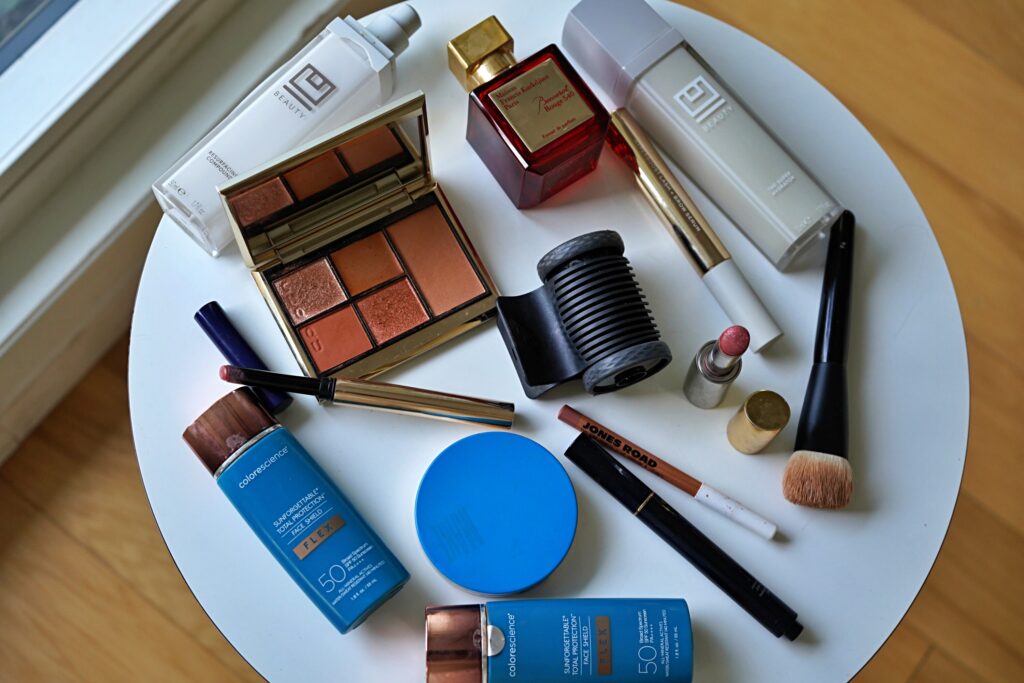 top view of favorite products for Beauty list for 2023