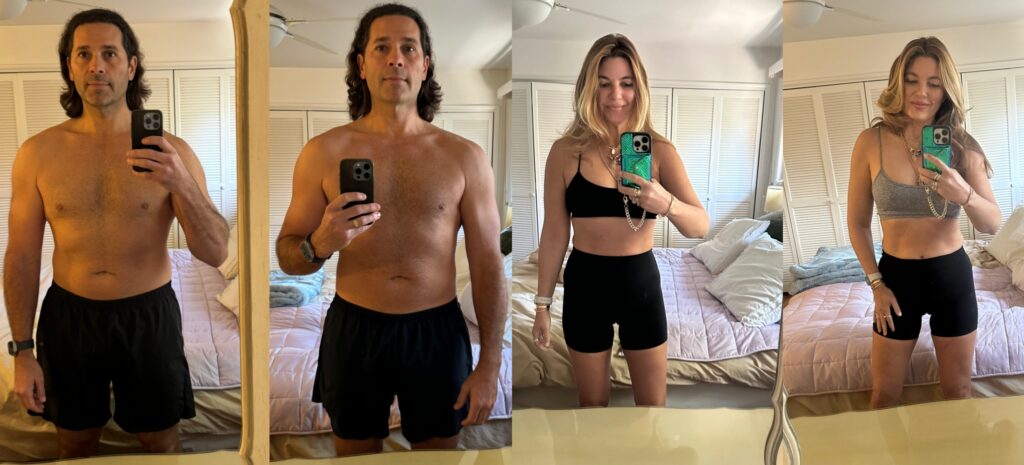 couples showing their Kroma 5 Day reset before and after results
